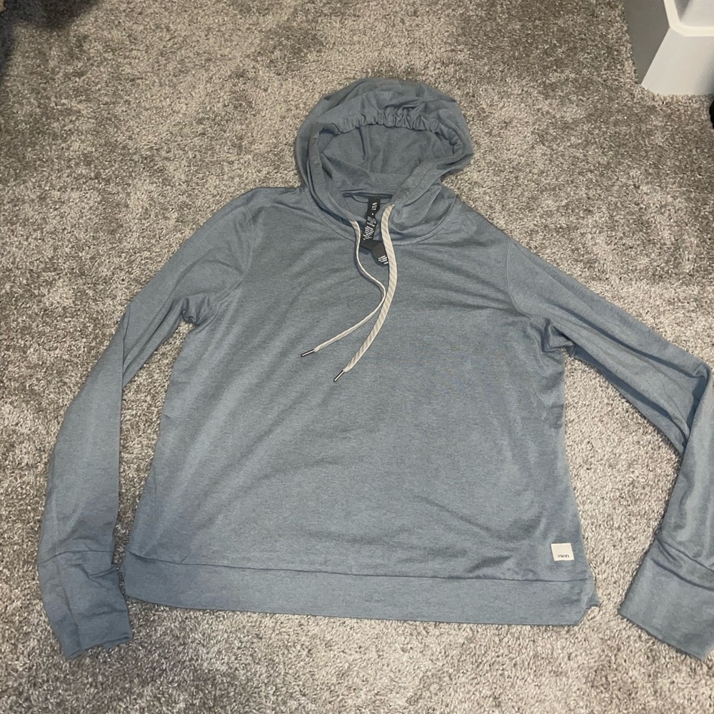 Vuori Heathered Blue Hoodie